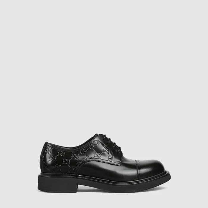구찌 남성 GG 디테일 레이스업 슈즈 - Gucci Mens GG Detail Lace-U…