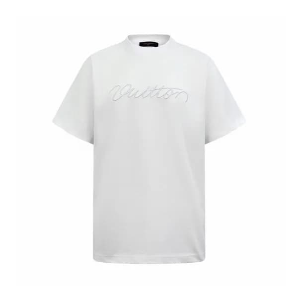 루이비통 남성 라운드 반팔 티셔츠 - Louis vuitton Mens Round Tshi… - 1