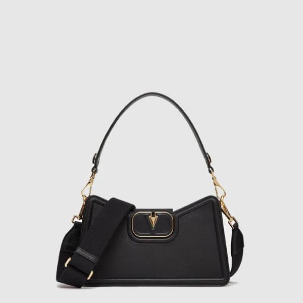 발렌티노 여성 브이로고 가죽 숄더백 - Valentino Womens V-Logo Leat… - 1