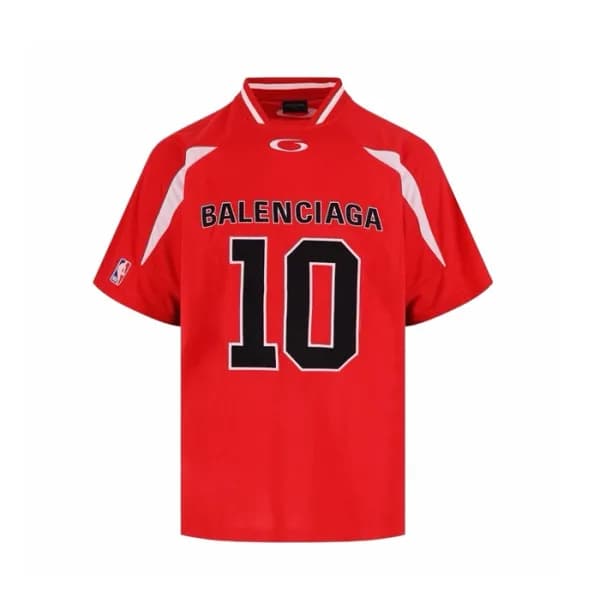 발렌시아가 남성 브이넥 반팔 티셔츠 - Balenciaga Mens V-neck Tshir… - 1