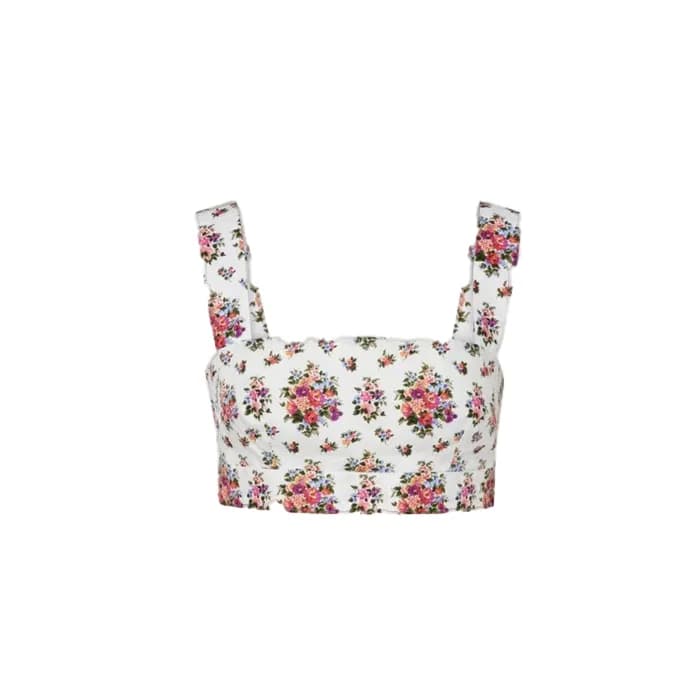 돌체앤가바나 여성 플로럴 크롭 탑 - Dolce&Gabbana Womens Floral C… - 1