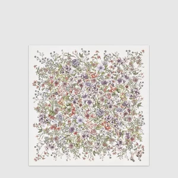 디올 여성 D 플로럴 90 스퀘어 스카프 - Dior Womens D Floral 90 S… - 1