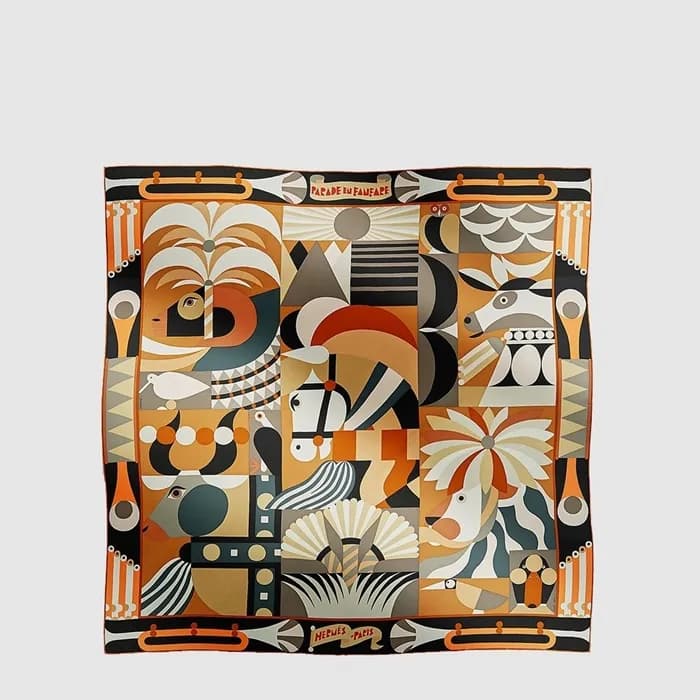 에르메스 여성 퍼레이드 앙 팡파르 스카프 - Hermes Womens Parade en Fanfare scarf - acc8852x - 1