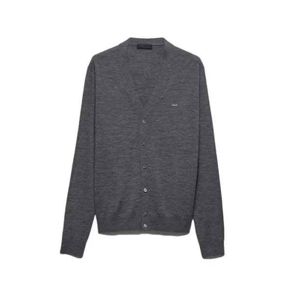 프라다 남성 브이넥 가디건 - Prada Mens V-neck Cardigan - prc17685x - 1