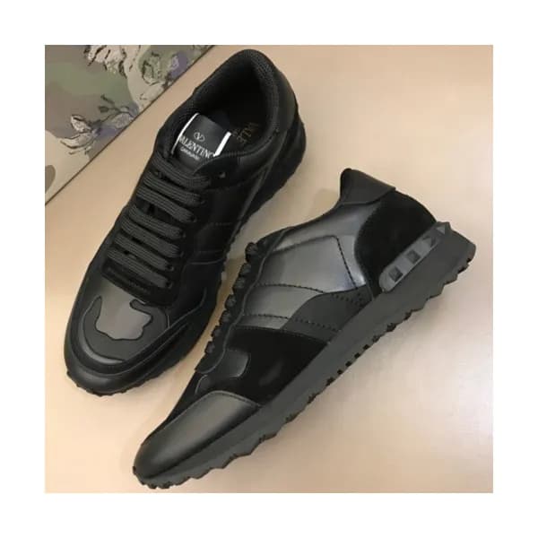Valentino 2018 Mens Leather Sneakers/Running shoes… - 1