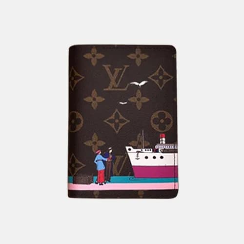 Louis Vuitton 2018 Monogram Pass Port Cover M62144… - 1