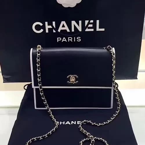 [매장판]Chanel Leather Mini Chain Cross Bag ,19CM - 샤… - 1