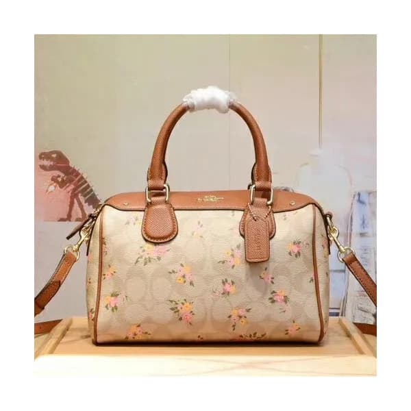 Coach Leather Tote Shoulder Bag,23cm - 코치 레더 토트 숄더… - 1