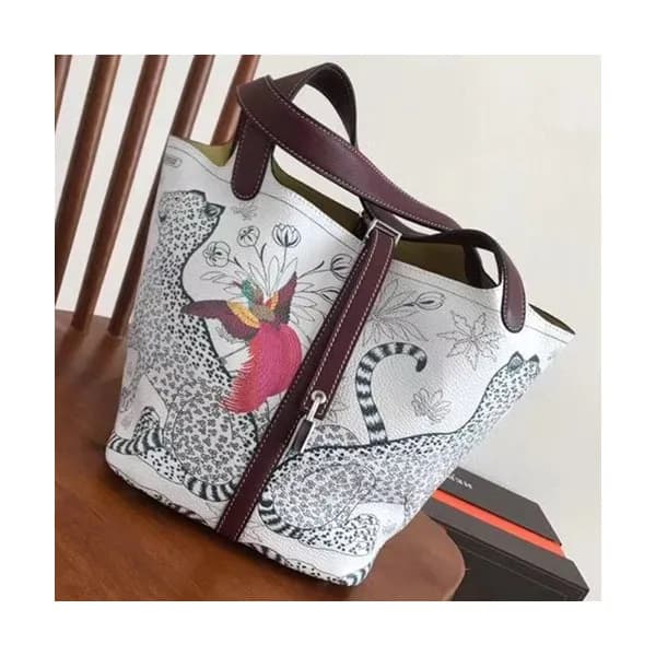Hermes Picotin Lock Togo Leather Tote Bag,22cm - 에… - 1