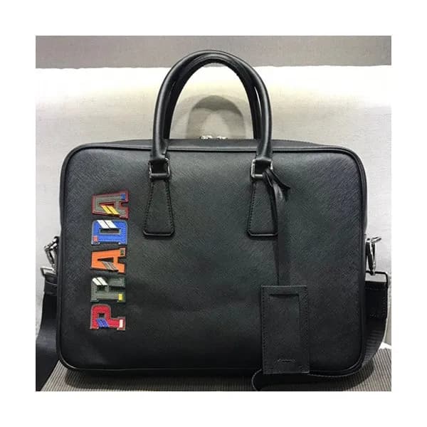 Prada 2018 Leather Mens Business,37CM - 프라다 2018 레… - 1