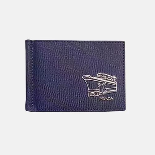 Prada 2018 Mens Leather Bifold Purse/Card Holder -… - 1
