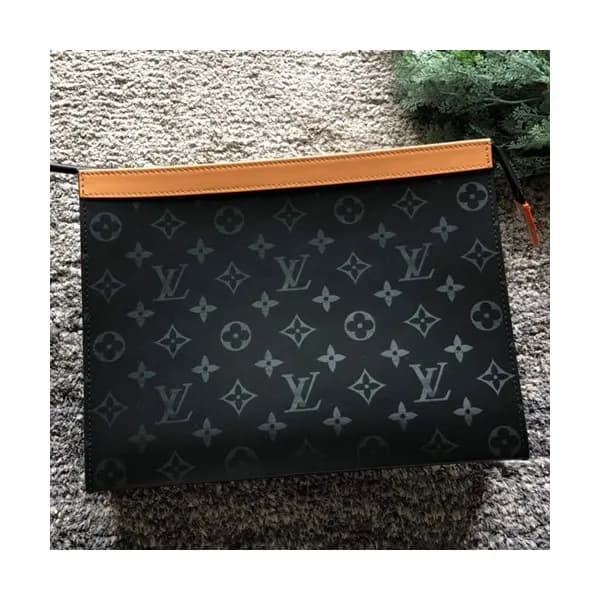 Louis Vuitton Pochette Voyage Monogram Eclipse Clu… - 1
