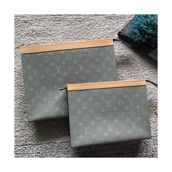 Louis Vuitton Pochette Voyage Monogram Eclipse Clu… - 1