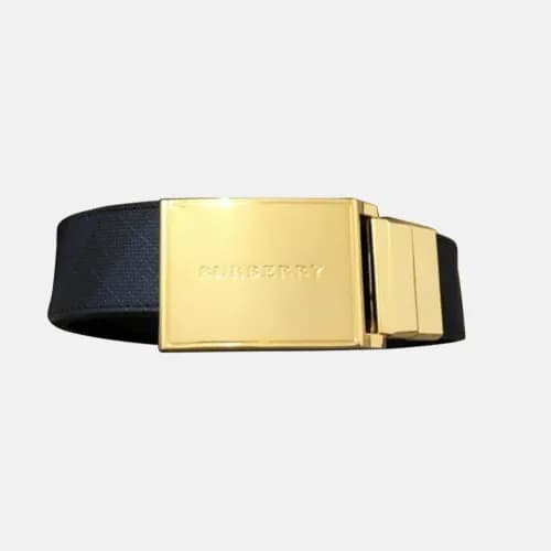 Burberry 2018 Signature Box Logo Mens Leather Belt… - 1