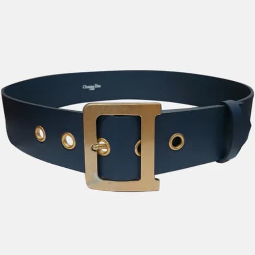 Christian Dior 2019 Mens "D" Logo Leather Belt - 크… - 1