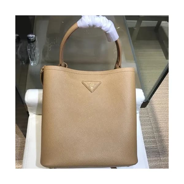 Prada Double Saffiano Tote Shoulder Bag,23cm - 프라다… - 1