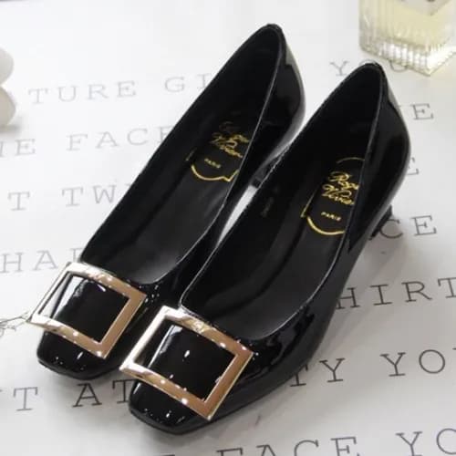 Roger Vivier 2019 Ladies Belle Patent-leather Cour… - 1