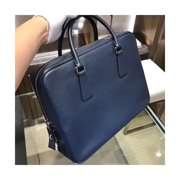 Prada Saffiano Mens Business Bag,36CM - 프라다 사피아노 … - 1