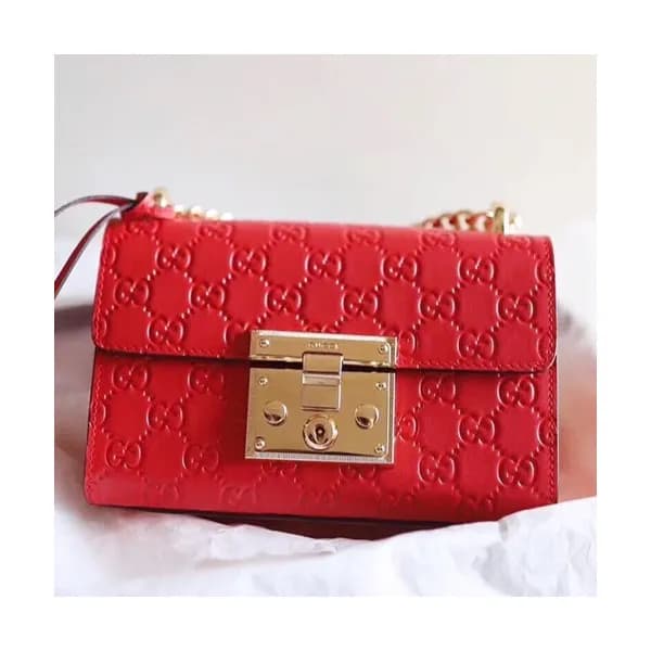 Gucci Pad Lock Mini Chain Shoulder Bag,20CM - 구찌 패… - 1