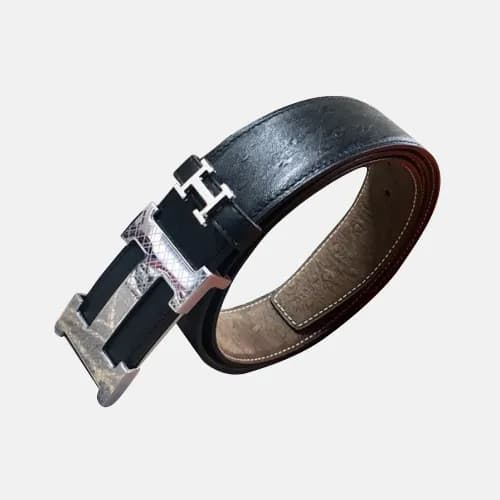 Hermes 2019 Mens Business Initial Logo Reversible … - 1
