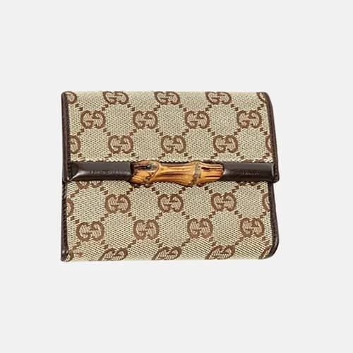 Gucci 2019 Womens Ophidia GG Jacquard Bamboo Middl… - 1