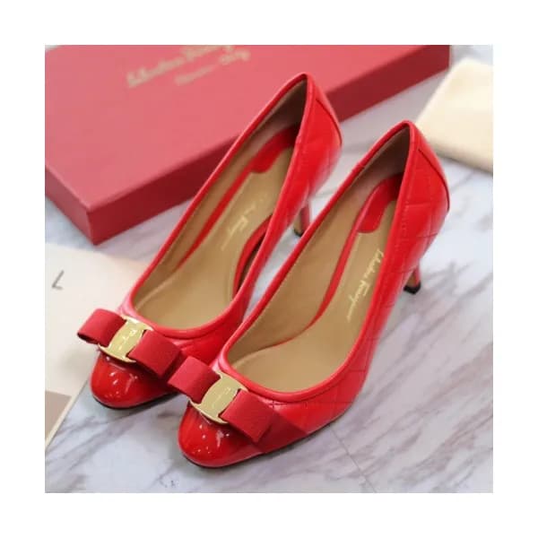 Salvatore Ferragamo 2019 Womens Ribbon Metal Logo … - 1
