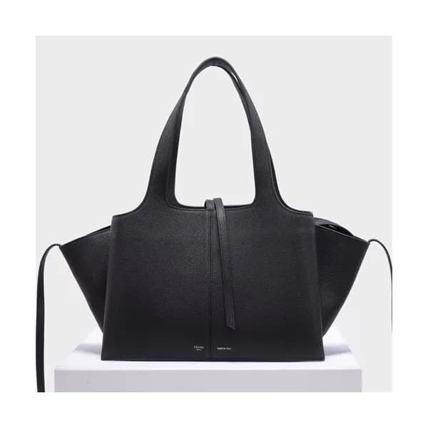 Celine Tri-Fold Leather Tote Bag,32CM - 셀린느 트리 폴드 … - 1