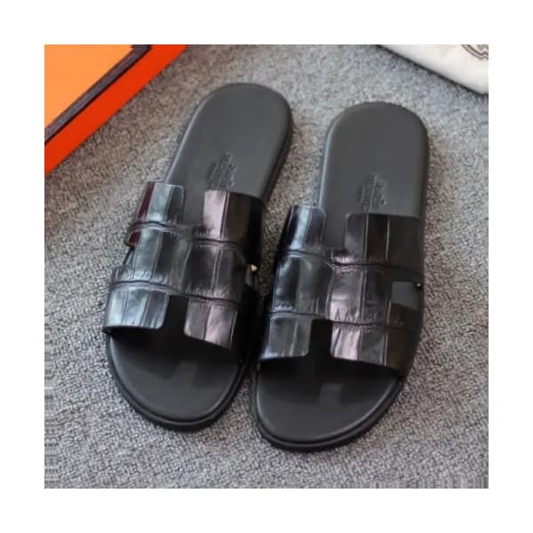 Hermes 2019 Mens Classic Oasis Leather Sandal - 에르… - 1