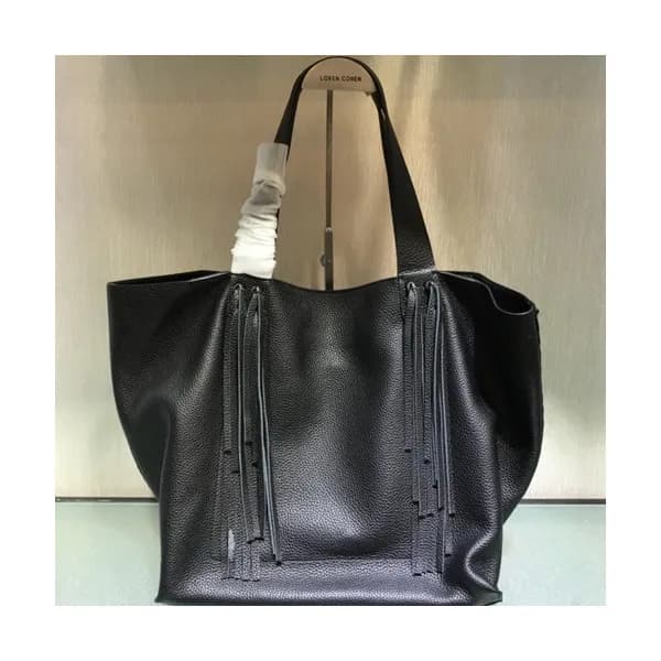 Valentino 2019 Leather Tassel Tote Shoulder Shoppe… - 1