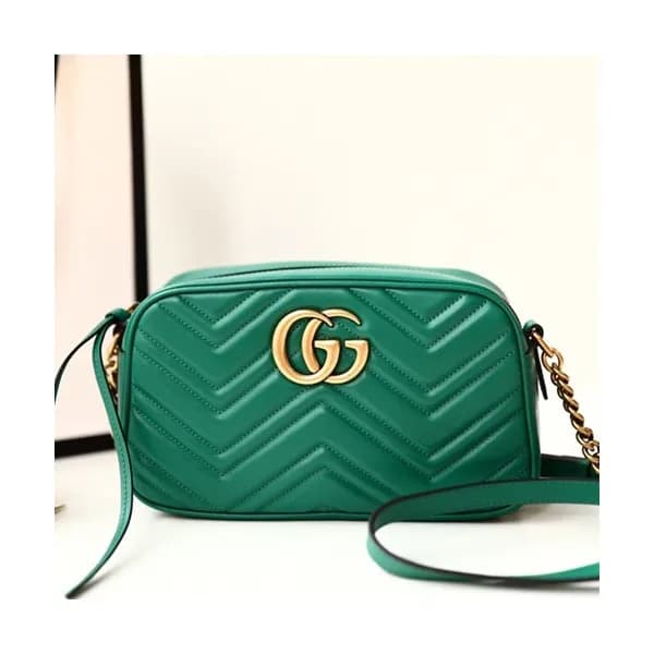 Gucci Marmont Matlase Leather Camera Shoulder Bag,… - 1