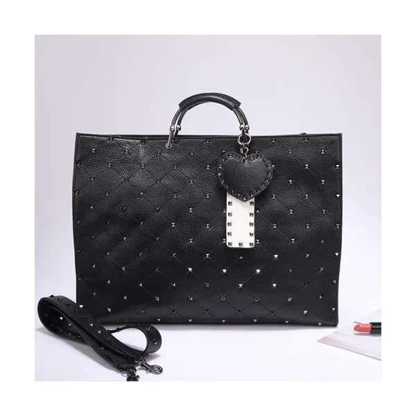 Valentino 2019 Rockstud Tote Shoudler Bag,36CM - 발… - 1