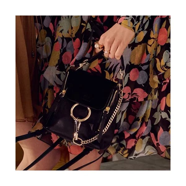 Chole 2019 Faye Leather Tote Shoulder Bag / Back P… - 1