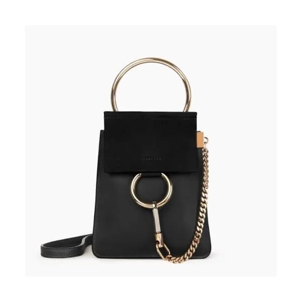 Chole 2019 Faye Leather Mini Shoulder Bag / Phone … - 1