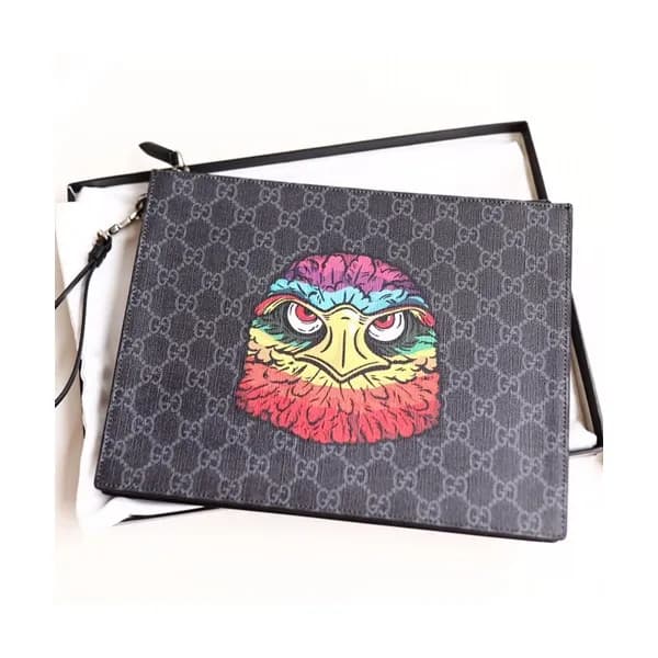 Gucci 2019 Supreme Eagle Mens Clutch Bag ,28CM - 구… - 1