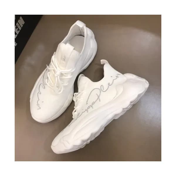 Philipp plein 2019 Mens Embroidery Logo Leather Ru… - 1