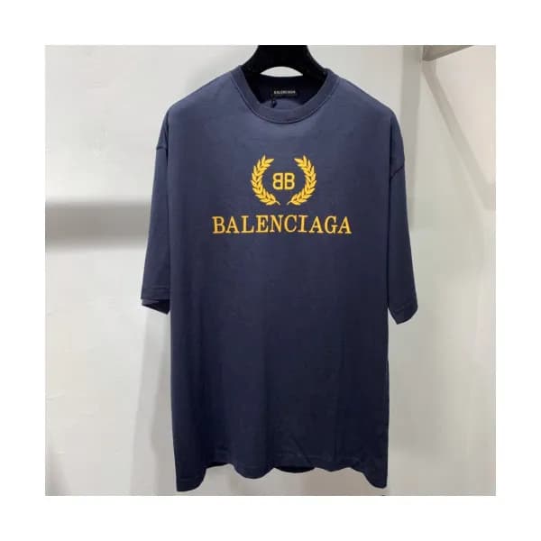 Balenciaga 2019 Mm/Wm Oversize Logo Short Sleeved … - 1