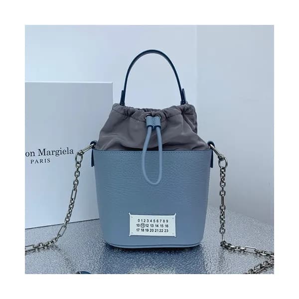 Maison Margiela 2019 Leather Bucket Chain Tote Sho… - 1