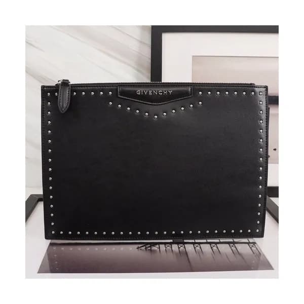 Givenchy 2019 Leather Clutch Bag,32cm - 지방시 2019 레… - 1