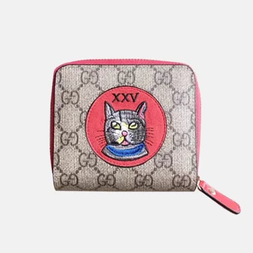 Gucci 2019 Supreme Bosco Patch Canvas Wallet 4739… - 1