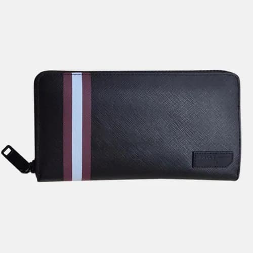 Bally 2019 Mens Leather Zip Round Wallet - 발리 남성용 … - 1