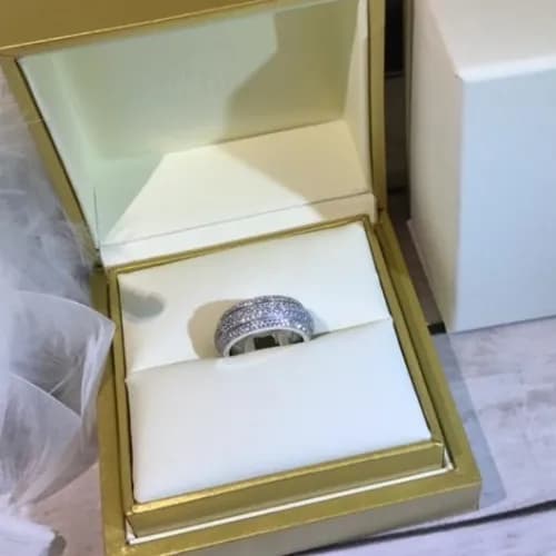 Piaget Ring -피아제 여성용 18K 도금 골드 반지 pia0003.컬러(화이트 … - 1