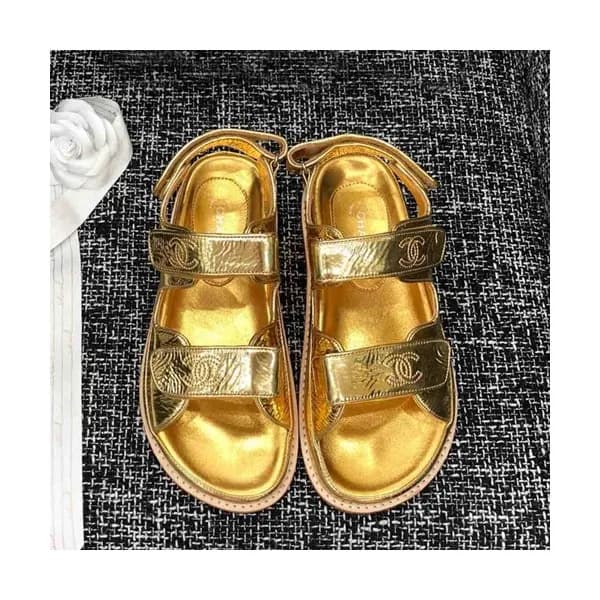 Chanel 2019 Ladies Leather Sandal - 샤넬 2019 여성용 레더… - 1