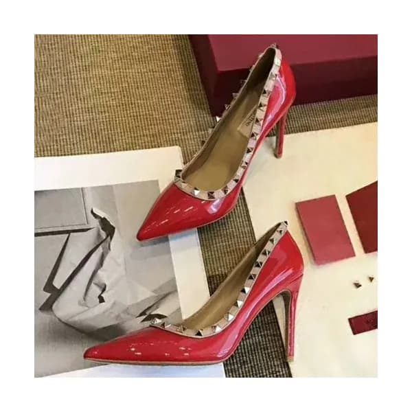 Valentino 2019 Ladies Leather Pumps High Heel - 발렌… - 1