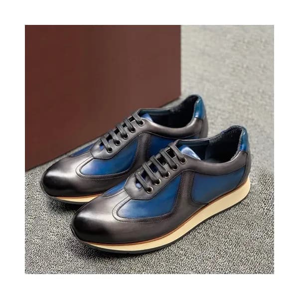 Balmain 2019 Mens Leather Sneakers - 발망 2019 남성용 레… - 1