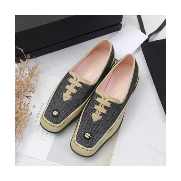 Chanel 2019 Ladies Denim & Leather Loafer - 샤넬 201… - 1