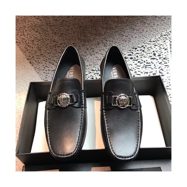 Versace 2019 Mens Leather Loafer - 베르사체 2019 남성용 레… - 1