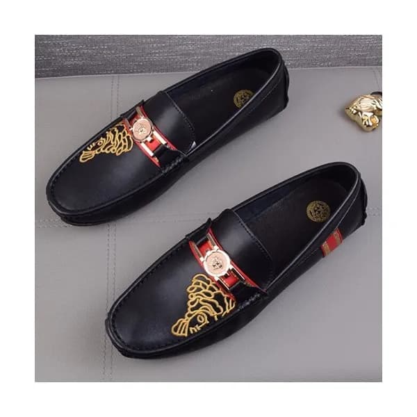 Versace 2019 Mens Leather Loafer - 베르사체 2019 남성용 레… - 1