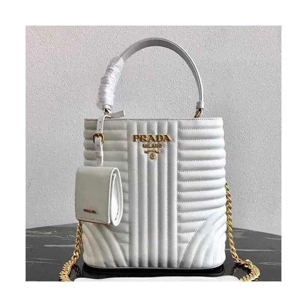 Prada 2019 Double Saffiano Tote Shoulder Bag,23cm… - 1