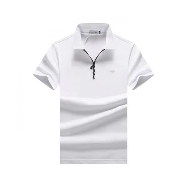 Dior 2019 Mens Logo Silket Short Sleeved Polo Tshi… - 1