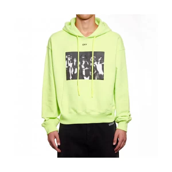 Off-white 2019 Mm/Wm Logo Cotton Oversize HoodT - … - 1